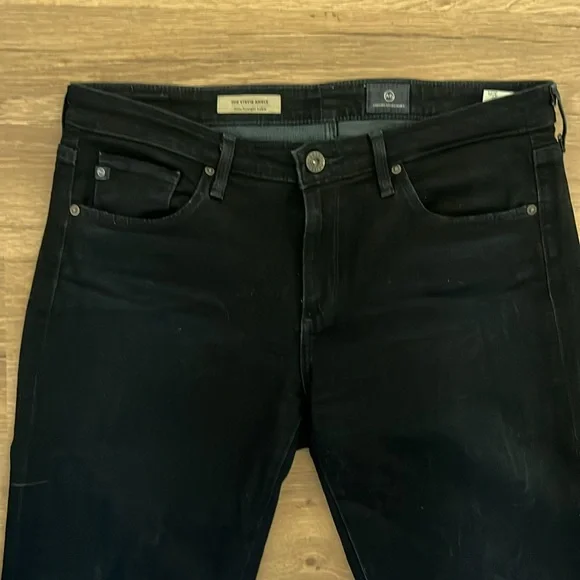 Ag Adriano Goldschmied Jeans The Stevie Slim Straight Ankle Dark Wash Size 30 - Picture 4 of 9